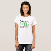 飲み物の緑ジュース Tシャツ (正面フル)