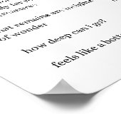 飲み物の詩のポスターのような勇気付けられる ポスター (角)