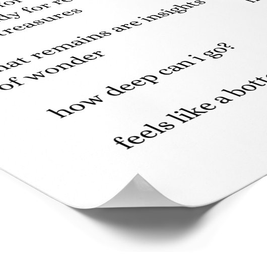 飲み物の詩のポスターのような勇気付けられる ポスター (角)