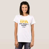 飲み物のIPAロット Tシャツ (正面フル)