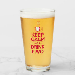 飲み物のPiwoの穏やかなポーランド語を保って下さい タンブラーグラス