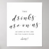 飲み物は我々の開いた結婚バーの看板にある ポスター (正面)