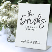 飲み物は私たちに任せて！飲み放題ですよ 台座サイン