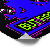 飲み物は私の上にあるが、最初のヨガヨガおもしろい愛好家 ポスター (角)