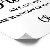 飲み物は米国のおもしろいバー ポスター (角)