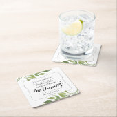 飲み物は飲まないでくれ、私は踊りコースターカスタム スクエアペーパーコースター (インサイチュ)