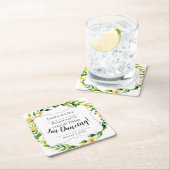 飲み物は飲まないでくれ、私は踊りコースターカスタム スクエアペーパーコースター (インサイチュ)