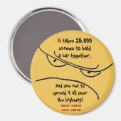 飲み物やマグネットを運転しない マグネット (正面/裏面)