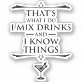 飲み物を混ぜて知っているのはそういうもんだ シール (正面)