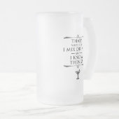 飲み物を混ぜて知っているのはそういうもんだ フロストグラスビールジョッキ (正面右)