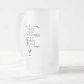 飲み物を混ぜて知っているのはそういうもんだ フロストグラスビールジョッキ (正面左)