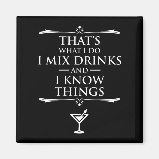 飲み物を混ぜて知っているのはそういうもんだ マグネット (正面)