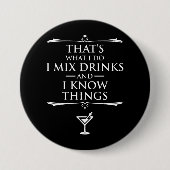 飲み物を混ぜて知っているのはそういうもんだ 缶バッジ (正面)