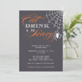 飲み物を食べて下さい及び恐い|のハローウィンパーティがあって下さい 招待状 (スタンド正面)