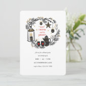 飲み物を食べ、メリーな休日の招待状があって下さい 招待状 (スタンド正面)