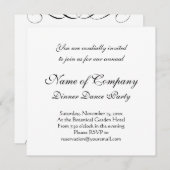 飲み物を食べ、メリークリスマスの応援があって下さい 招待状 (正面/裏面)