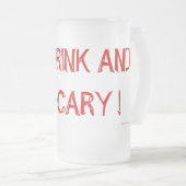 飲み物を食べ、恐いがあって下さい! フロストグラスビールジョッキ (正面右)