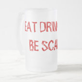 飲み物を食べ、恐いがあって下さい! フロストグラスビールジョッキ (正面左)