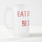 飲み物を食べ、恐いがあって下さい! フロストグラスビールジョッキ (左)