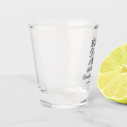 飲み物を食べ、結婚したでシンプルな結婚式があって下さい ショットグラス (左)