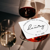 飲み物を飲まないで私は踊りモダンだ ラウンドペーパーコースター