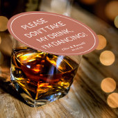 飲み物を飲まない私は踊りの結婚埃っぽいバラ ラウンドペーパーコースター