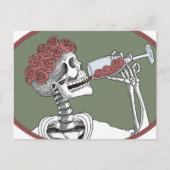 飲み物を飲む ポストカード (正面)