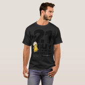 飲み物を21歳買で、シャツに21番誕生 Tシャツ (正面フル)