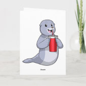 飲み物カップのシール カード (裏面)