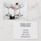 飲み物ガラス 名刺 (正面/裏面)