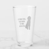 飲み物ビールは及び私の落書きをかわいがります タンブラーグラス (裏面)