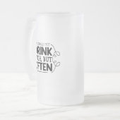 飲み物ビール頻繁にユーモアのあるなビールスローガン フロストグラスビールジョッキ (正面左)