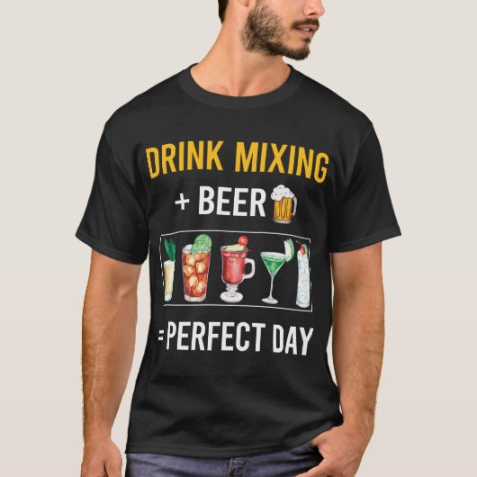 飲み物ミクストロジストミクソロジスティバルテン Tシャツ (正面)