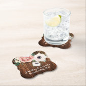 飲み物用コースタージオメトリックガーデンバラ金ゴールドバーヌウ ペーパーコースター (インサイチュ)