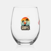 飲み物用品スタイル：ステムレスワイングラス、セット：セット ステムなしワイングラス (正面)