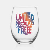 飲み物用品スタイル：スローガン付きステムレスワイングラス ステムなしワイングラス (正面)