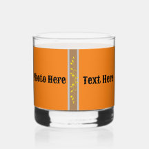 飲み物用品スタイル：印刷された岩ガラス写真 |文字。