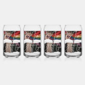 飲み物用品セット印刷缶ガラス ガラス缶 (裏面)