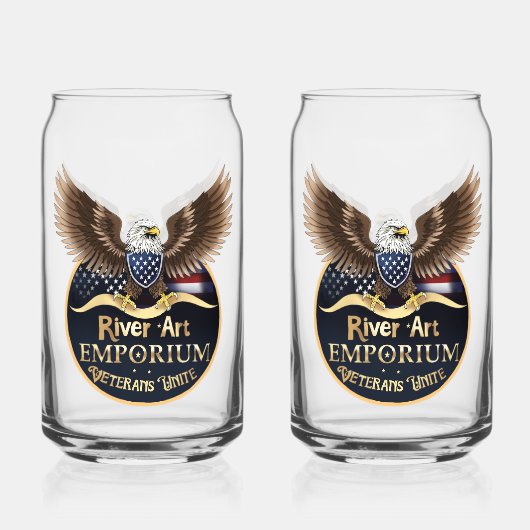 飲み物用品セット ガラス缶 (正面)