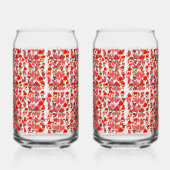 飲み物用品セット ガラス缶 (左)