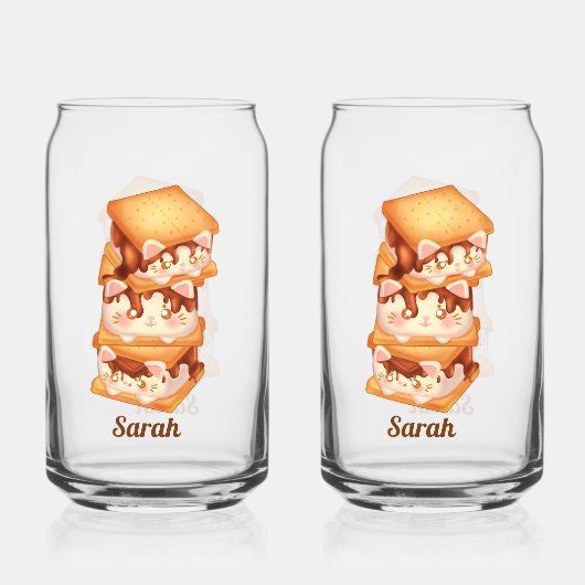 飲み物用品セット ガラス缶 (正面)