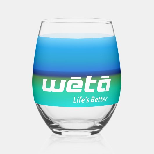 飲み物用品セット ステムなしワイングラス (正面)