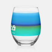 飲み物用品セット ステムなしワイングラス (左)