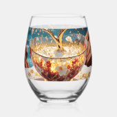 飲み物用品セット ステムなしワイングラス (正面)