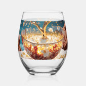 飲み物用品セット ステムなしワイングラス (裏面)