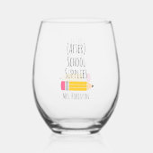 飲み物用品セット ステムなしワイングラス (正面)