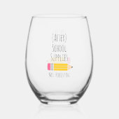 飲み物用品セット ステムなしワイングラス (裏面)