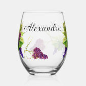 飲み物用品セット ステムなしワイングラス (正面)