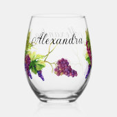 飲み物用品セット ステムなしワイングラス (裏面)