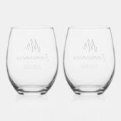 飲み物用品セット – Mr.Zimmermannデザイン ステムなしワイングラス (裏面)